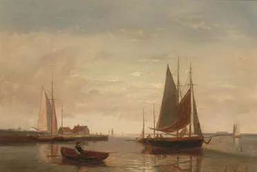 Barche da pesca al largo di un molo